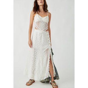 NWT FREE PEOPLE Cynthia Lace Set / Gardenia